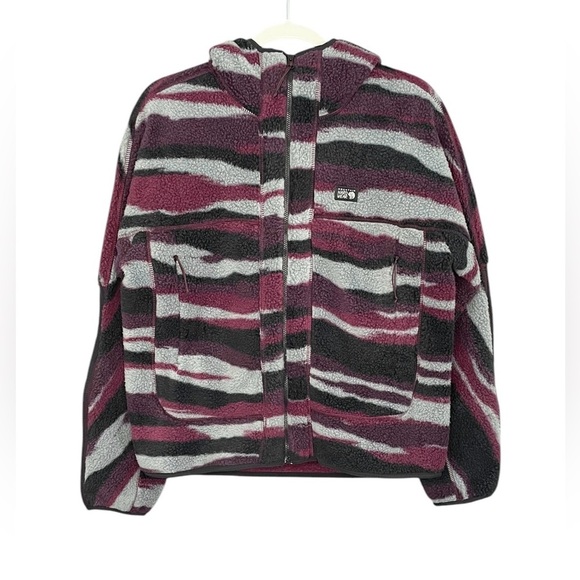 Mountain Hardwear Women's HiCamp Fleece Full Zip Hoody Jacket Landscape Print